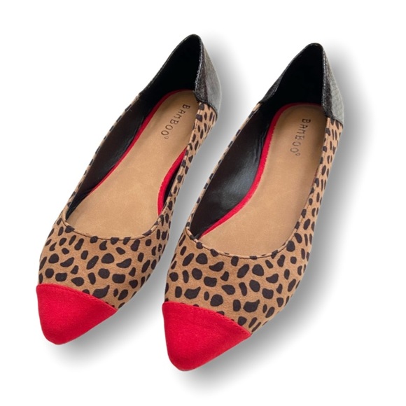 #245 Cheetah Print Red Tip Platforms - Picture 10 of 12